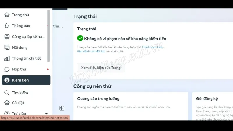 Hướng dẫn cách bật kiếm tiền trên facebook chi tiết nhất 4