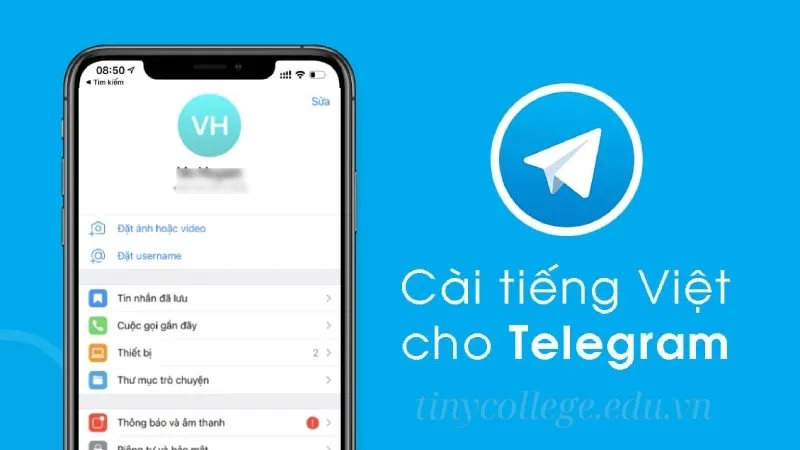 Hướng dẫn chi tiết cách cài tiếng việt cho Telegram 1