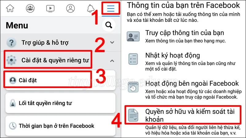 Cách xóa tài khoản Facebook trên điện thoại và máy tính 1