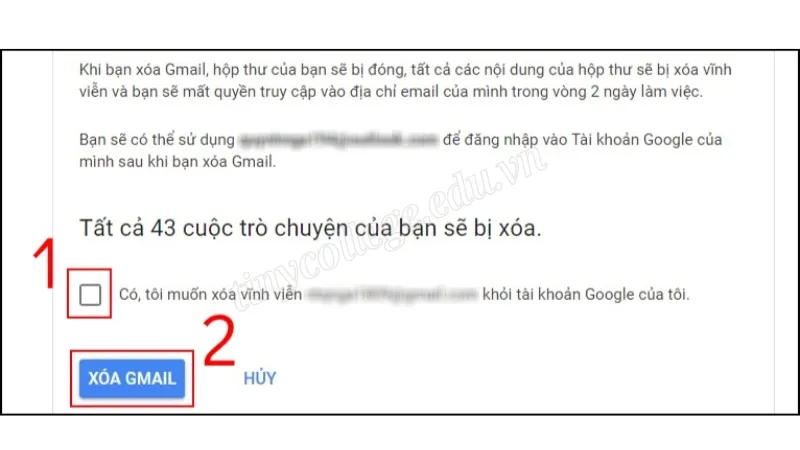 Cách xóa tài khoản Gmail - Lưu ý trước khi thực hiện 9