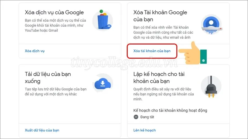 Cách xóa tài khoản google để bảo vệ dữ liệu cá nhân 5