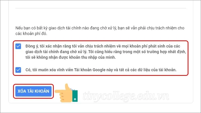 Cách xóa tài khoản google để bảo vệ dữ liệu cá nhân 7