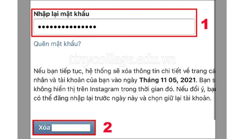 Hướng dẫn chi tiết cách xóa tài khoản Instagram vĩnh viễn 4