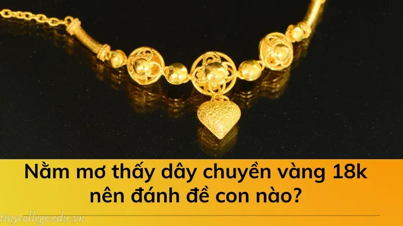 nằm mơ thấy dây chuyền vàng 18k 7