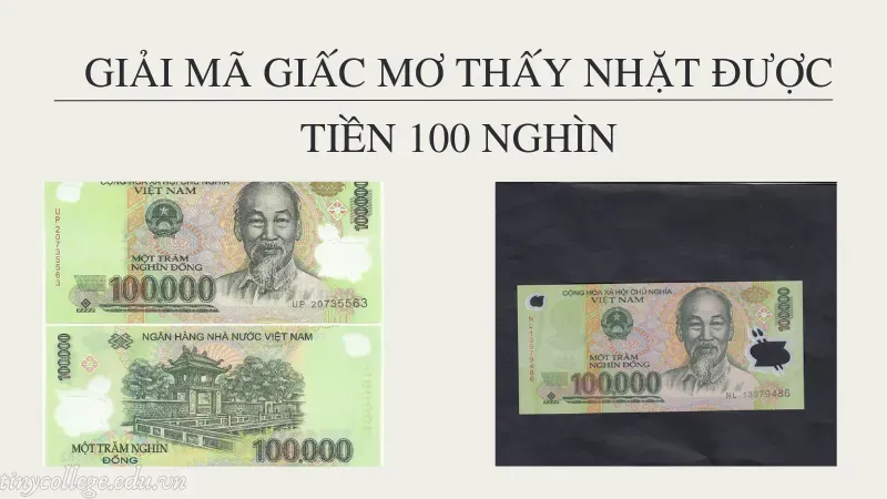 nằm mơ thấy nhặt được tiền 100 nghìn 3