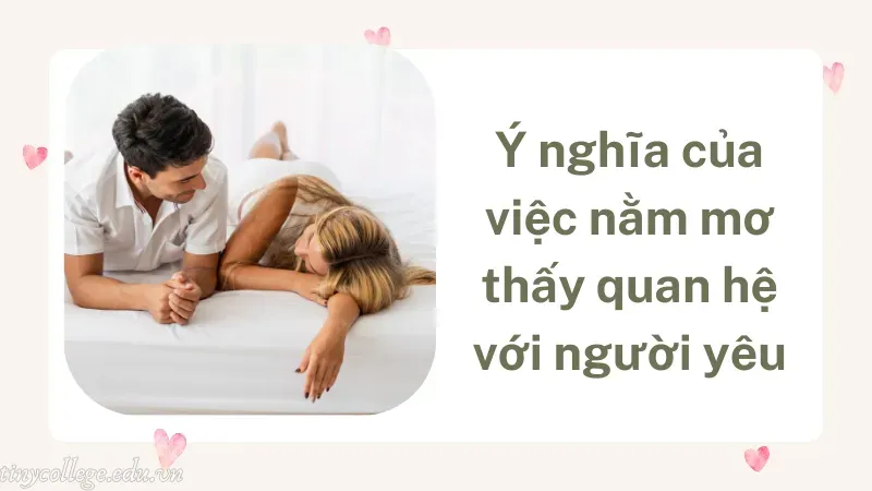 nằm mơ thấy quan hệ với người yêu 1