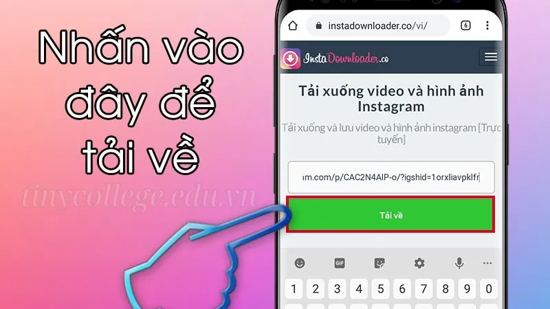 Hướng dẫn các bước tải video instagram không cần phần mềm 6