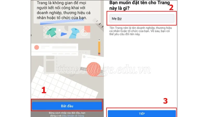 Các bước đơn giản tạo Fanpage trên điện thoại đơn giản nhất 2