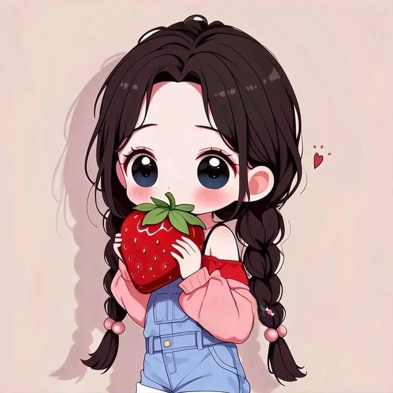 Hình nữ cute chibi mang đến sự ngọt ngào và nổi bật trên mọi nền tảng.