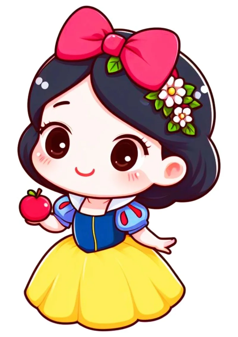 Ảnh chibi nữ cute mang phong cách đáng yêu, phù hợp cho mọi hồ sơ cá nhân.