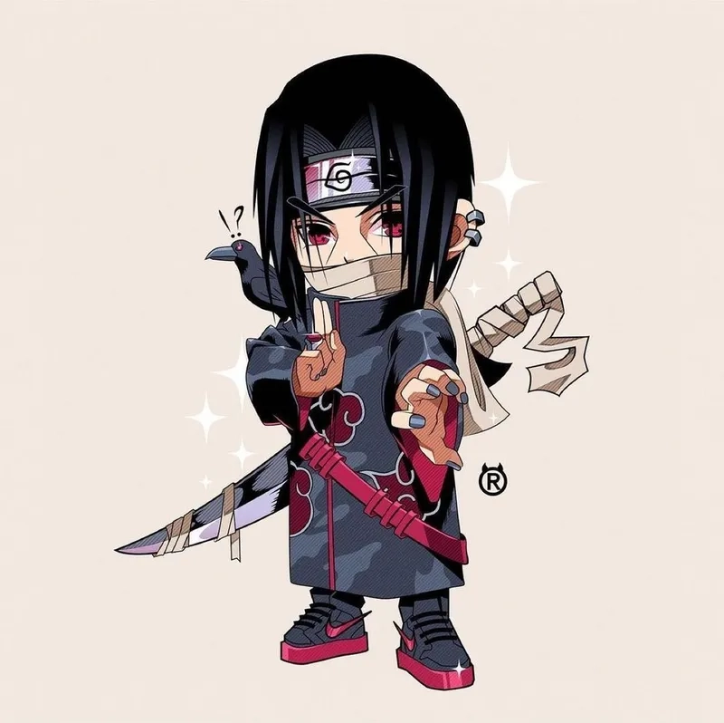 Hình nền Itachi ngầu sẽ làm nổi bật phong cách mạnh mẽ của bạn.