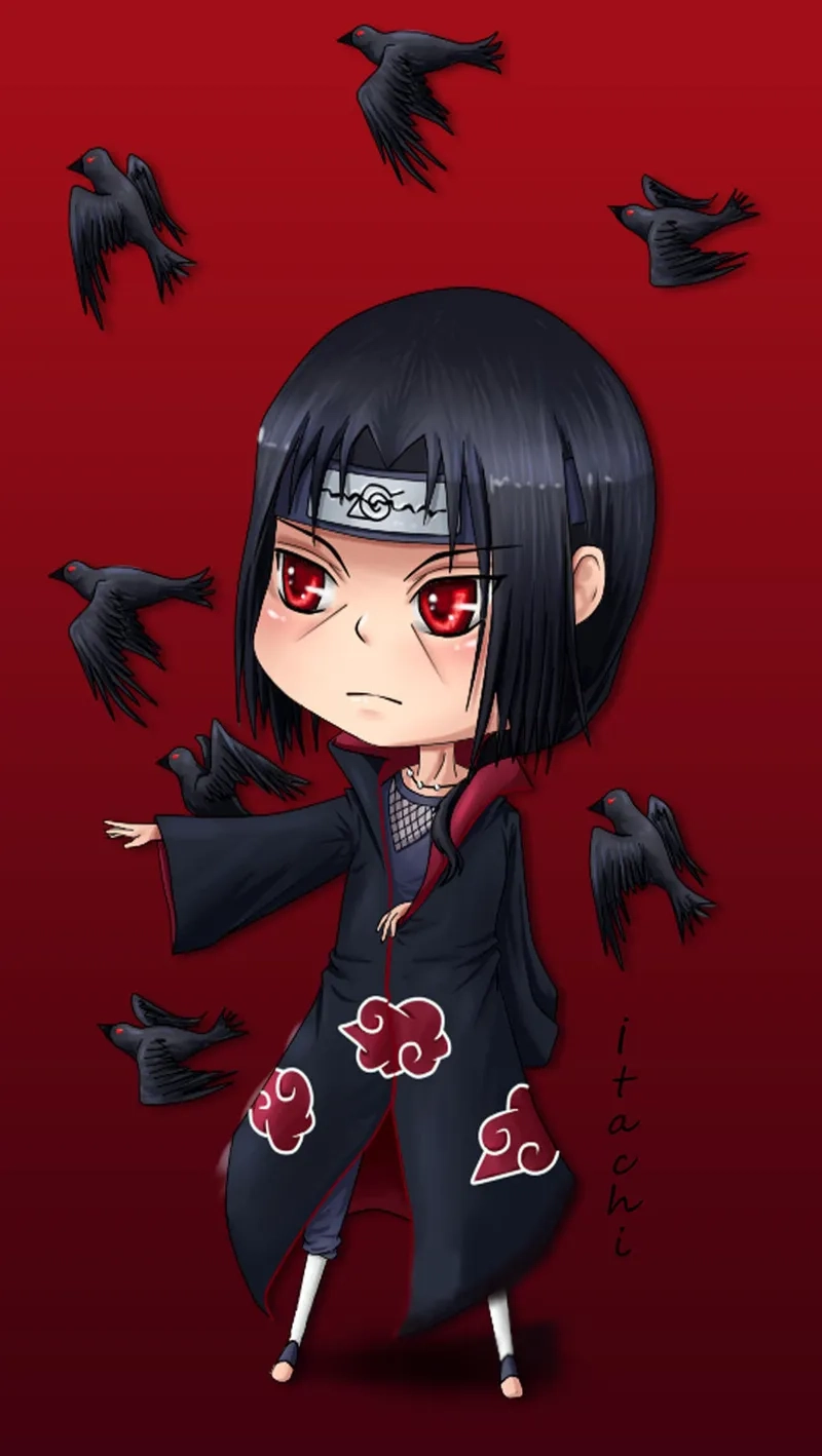 Ảnh Itachi với các biểu cảm đặc trưng, thể hiện sự bí ẩn khó tả.