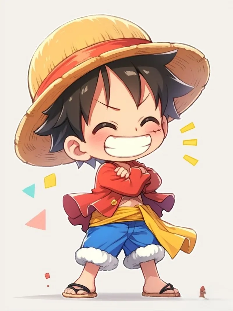 Ảnh Luffy Gear 5 cute mang lại vẻ đáng yêu đặc trưng của Luffy với sức mạnh vô biên!