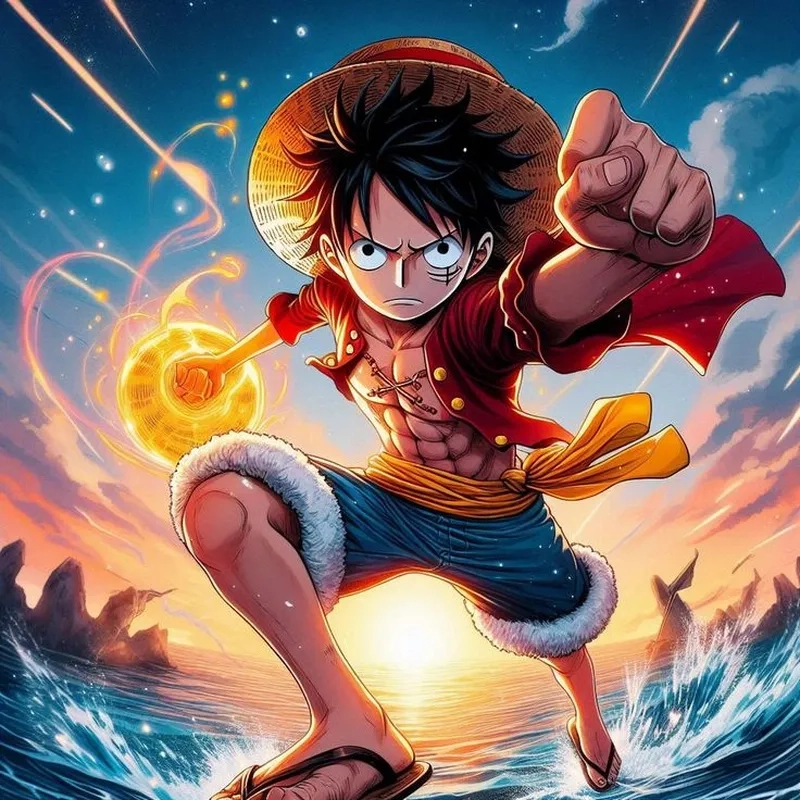 Ảnh đại diện Luffy ngầu là hình ảnh lý tưởng để tạo dấu ấn cá nhân trên các nền tảng mạng xã hội.