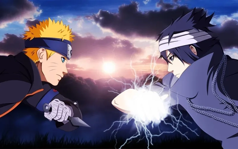 Cùng chiêm ngưỡng hình ảnh Naruto và Sasuke ngầu, thể hiện tình bạn và sức mạnh.