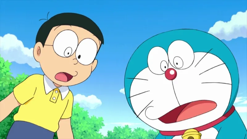 Hình ảnh Doraemon và Nobita cute sẽ mang đến cho bạn những khoảnh khắc vui vẻ, dễ thương.