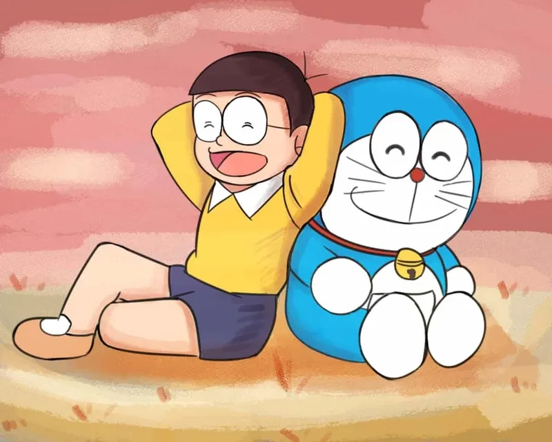 Vẽ Nobita cute là cách thể hiện sự sáng tạo với nét dễ thương không thể cưỡng lại.