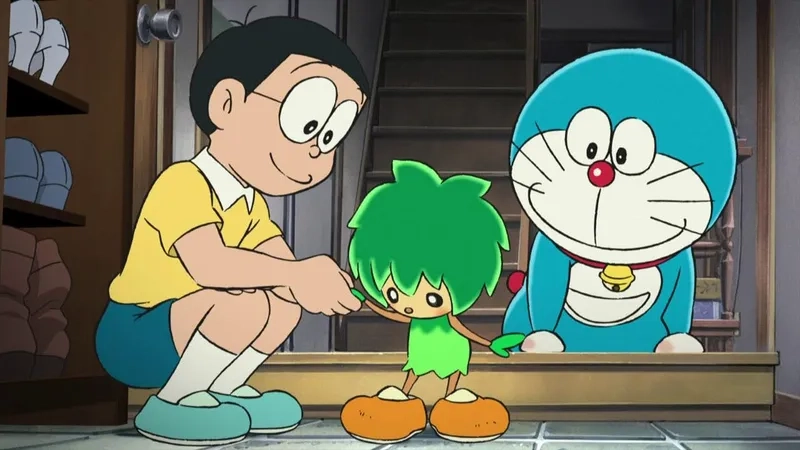 Ảnh Nobita cute với những biểu cảm đáng yêu sẽ làm bừng sáng không gian của bạn.