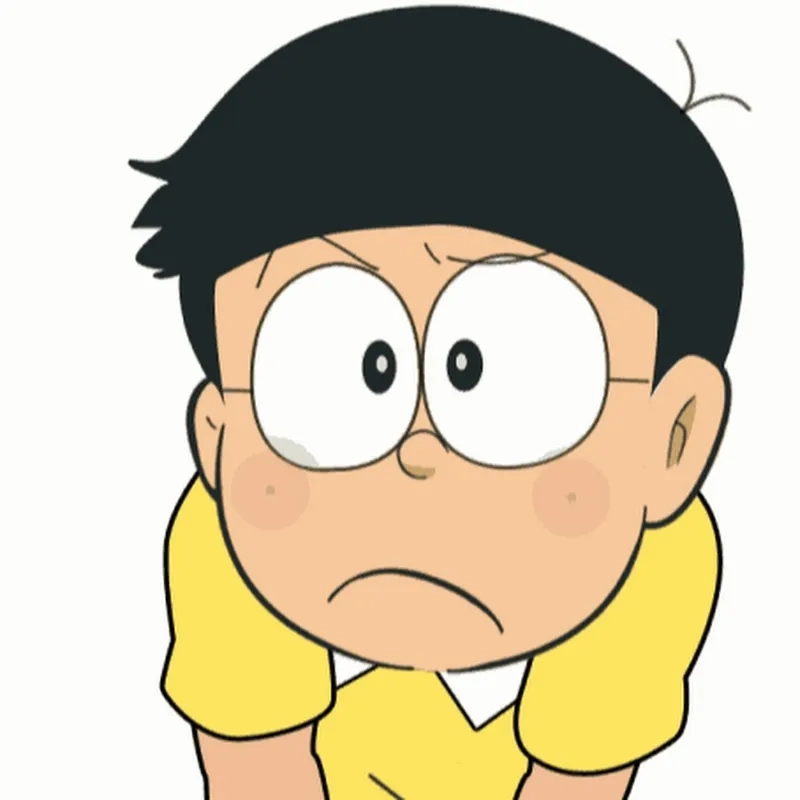 Ảnh Nobita đẹp thể hiện sự ngây ngô, dễ thương và đầy sự hồn nhiên.