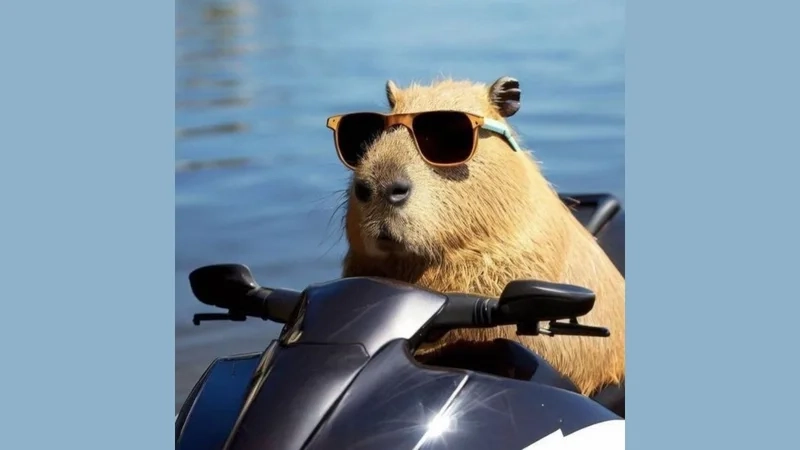 Capybara meme car mang đến những khoảnh khắc hài hước với hình ảnh capybara lái xe.