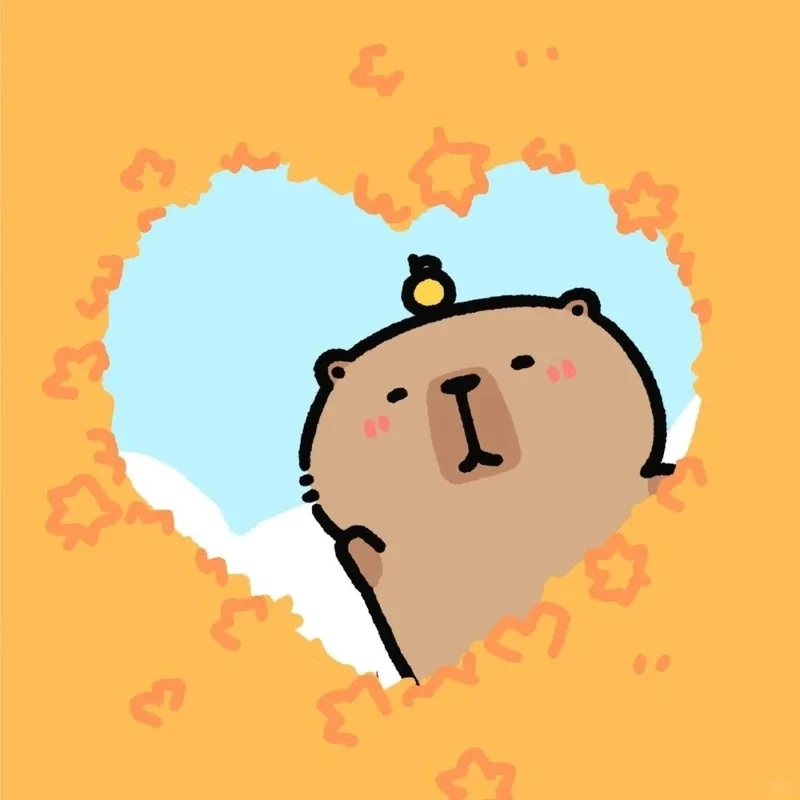 Valentine trở nên vui nhộn hơn với capybara valentine meme cực kỳ dễ thương.