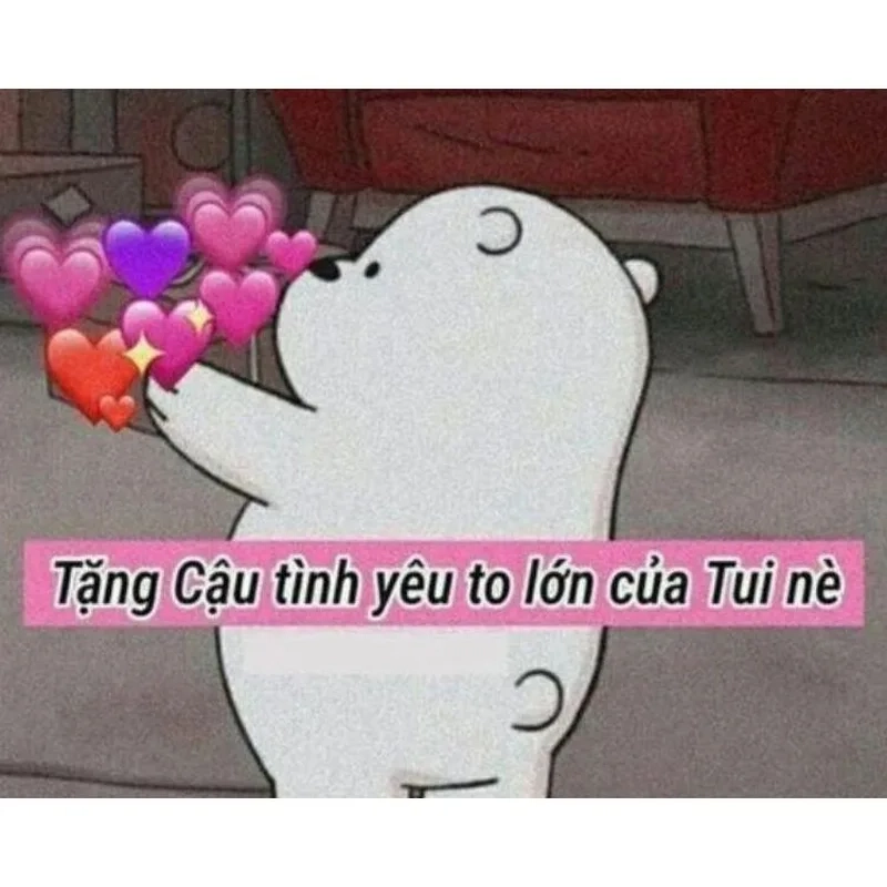 Ngồi im tình yêu sẽ đến meme như lời động viên tuyệt vời.