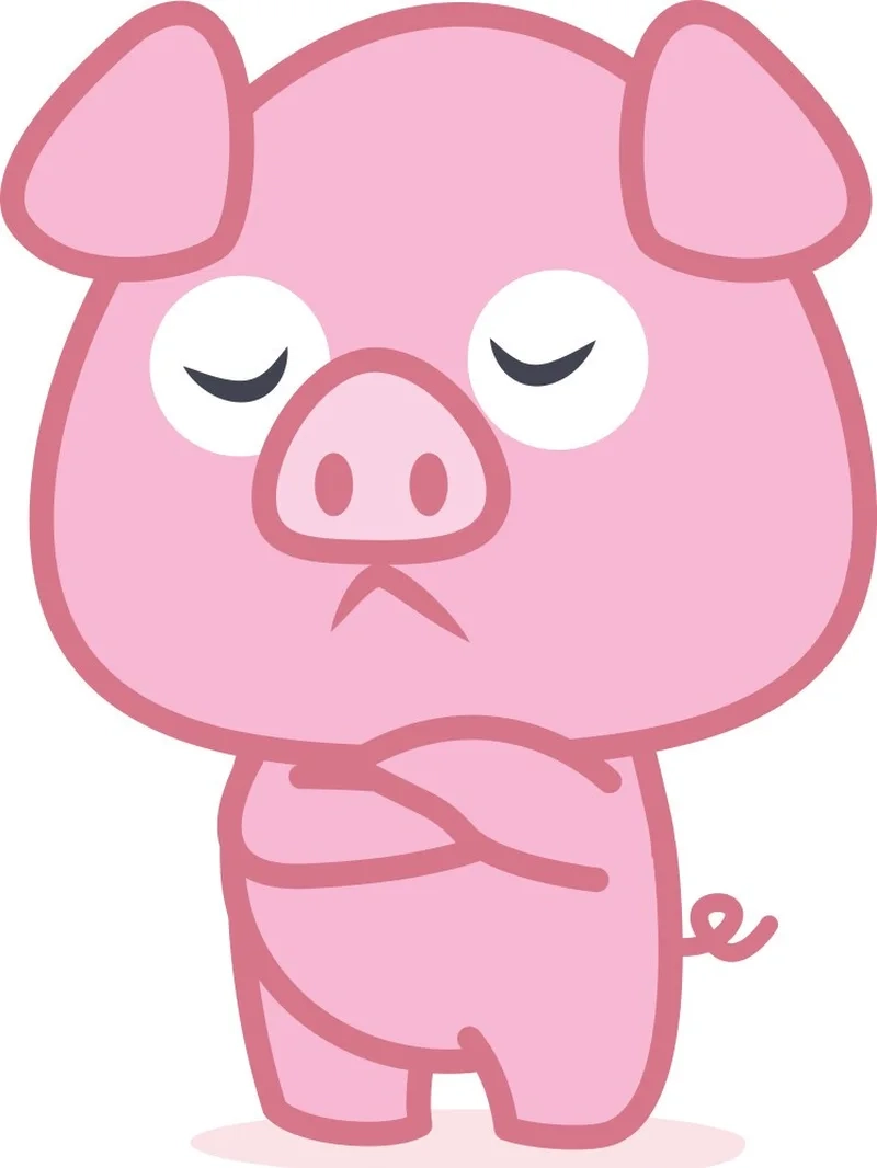 Peppa Pig meme face với biểu cảm 