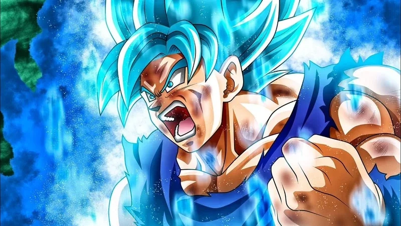 Hình Goku bản năng vô cực giúp bạn cảm nhận được sức mạnh cực kỳ vượt trội của nhân vật.