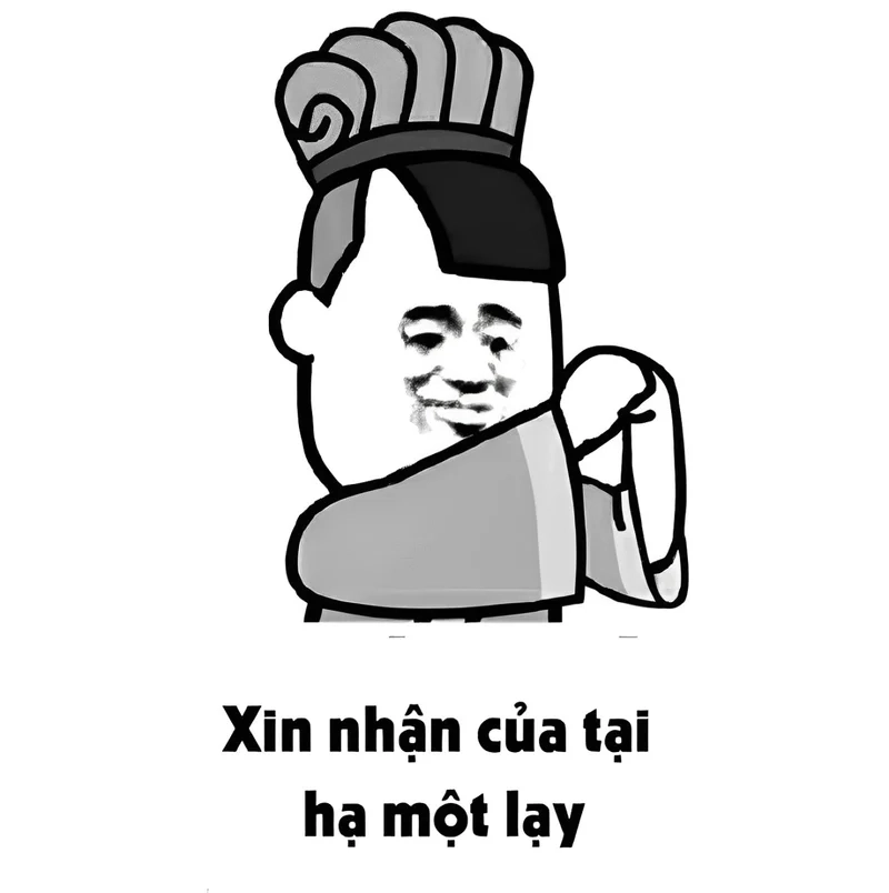 Meme quỳ gối thể hiện sự tôn trọng và khiêm nhường trong các tình huống đặc biệt.