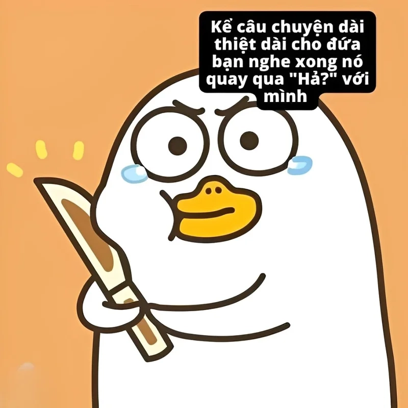 Vịt meme cute là hình ảnh không thể thiếu cho tín đồ mạng xã hội.