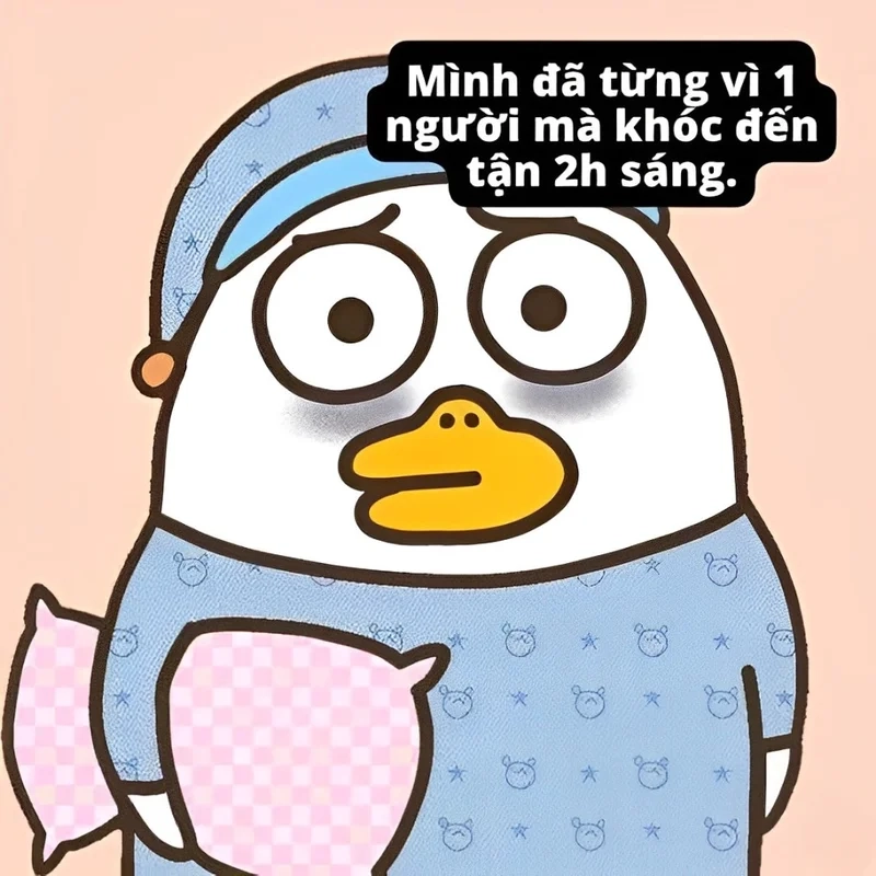 Vịt trắng meme nổi bật với biểu cảm hài hước và đáng yêu.