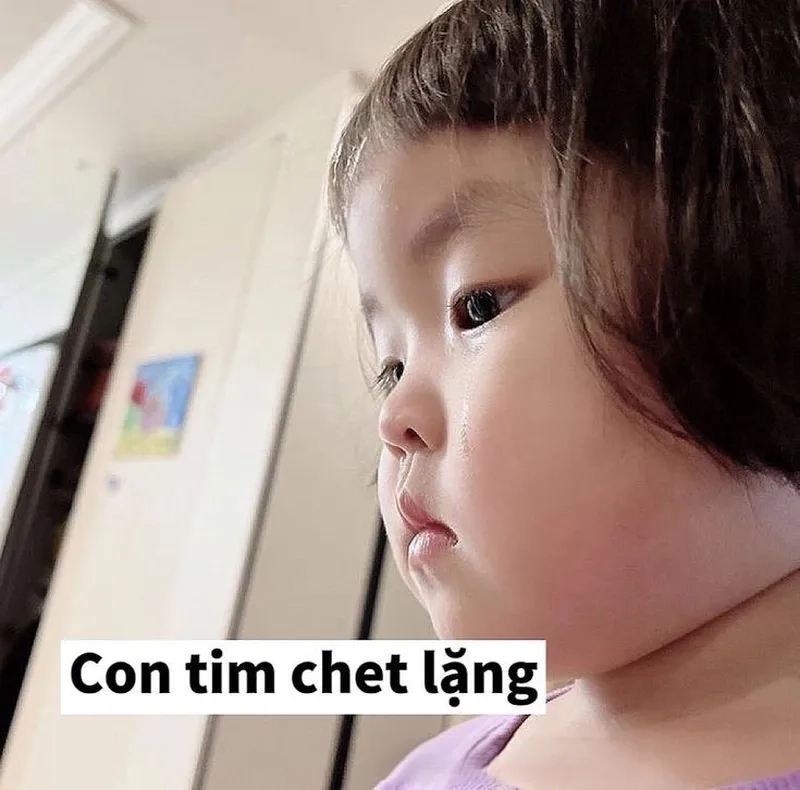 Meme ảnh em bé cute có chữ thêm phần hài hước và dễ thương, khiến mọi người không thể không yêu thích.