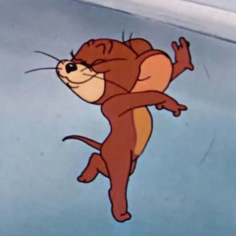 Ảnh Tom và Jerry meme gây ấn tượng mạnh với những biểu cảm hài hước.