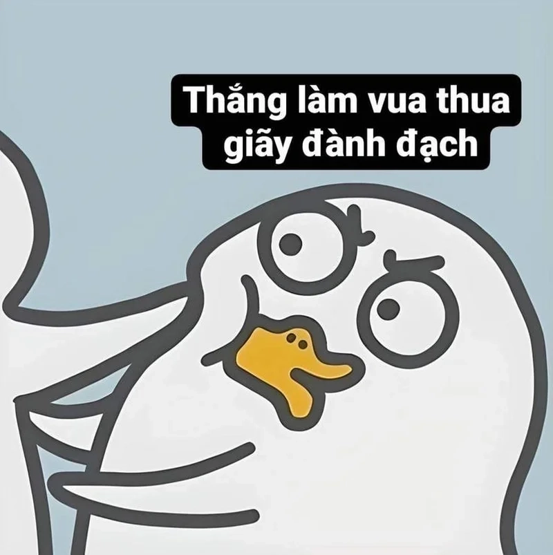 Hình con vịt meme lan tỏa năng lượng tích cực đến mọi người.