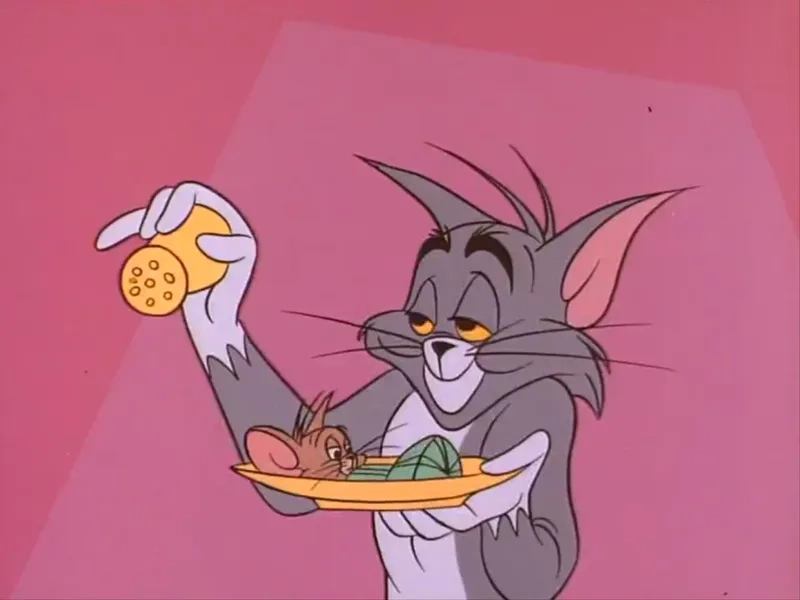 Meme mèo Tom trong Tom and Jerry luôn tạo ra những tình huống gây cười.