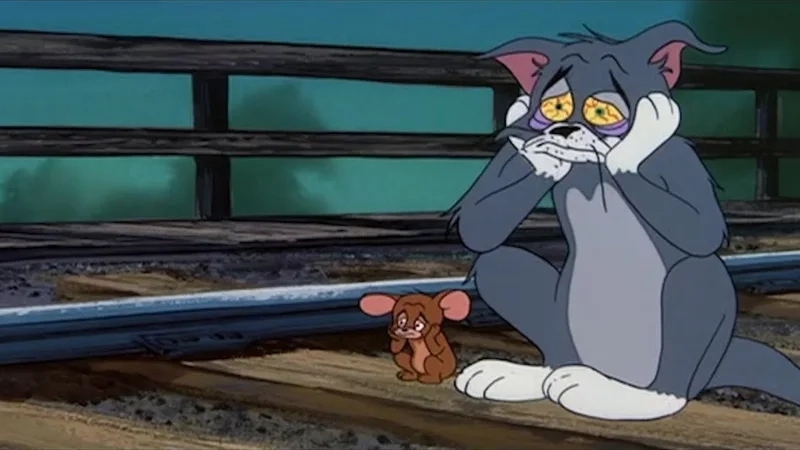 Lãng mạn cùng meme tom and jerry love