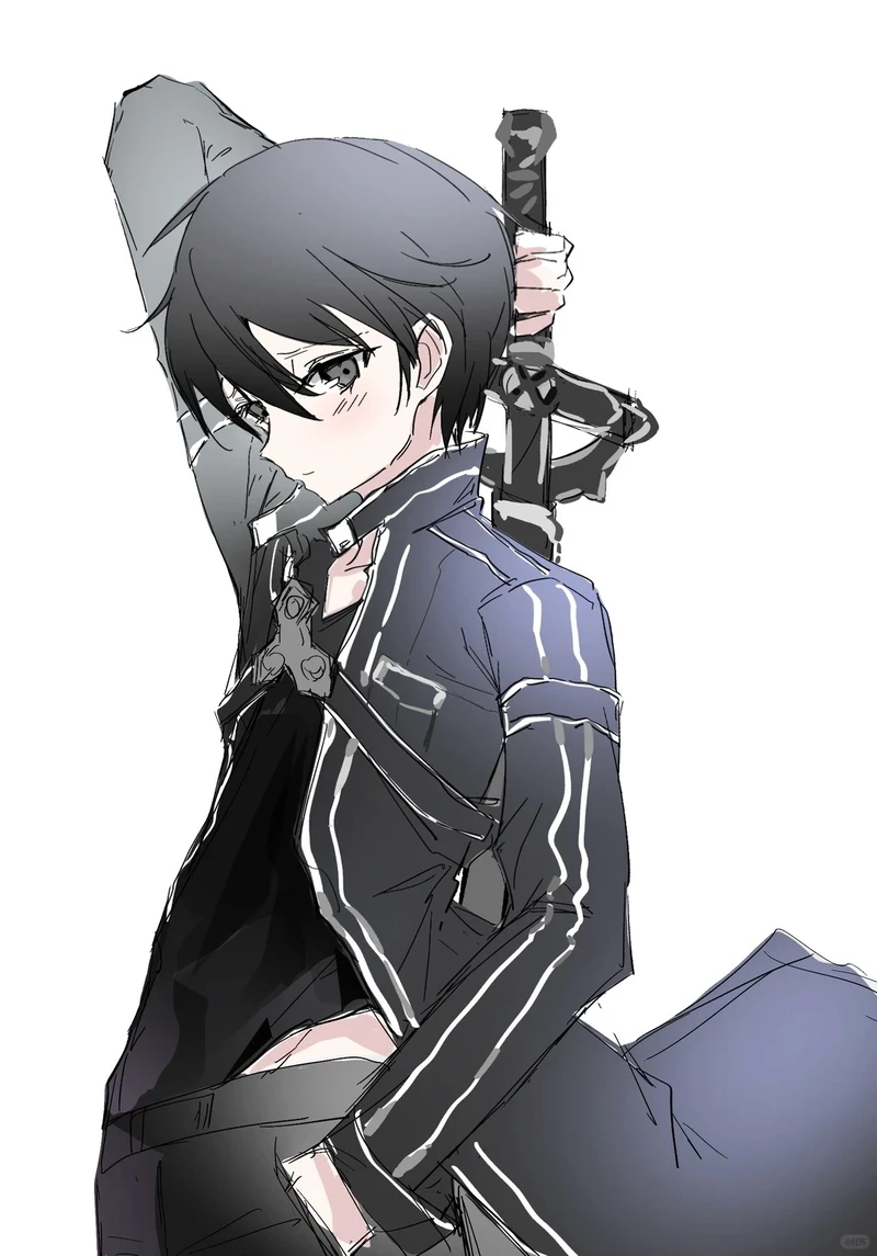 Phong thái lạnh lùng từ avatar kirito ngầu nhìn là muốn lưu ngay