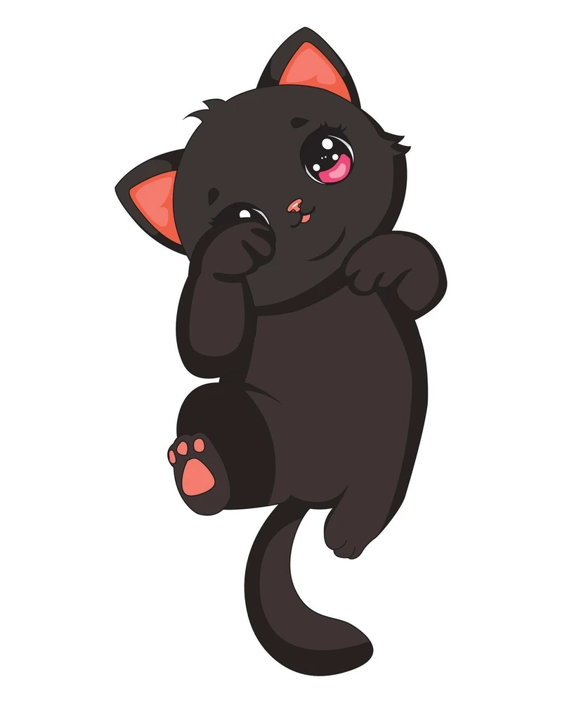 Tối giản mà xinh với avatar cute mèo chibi