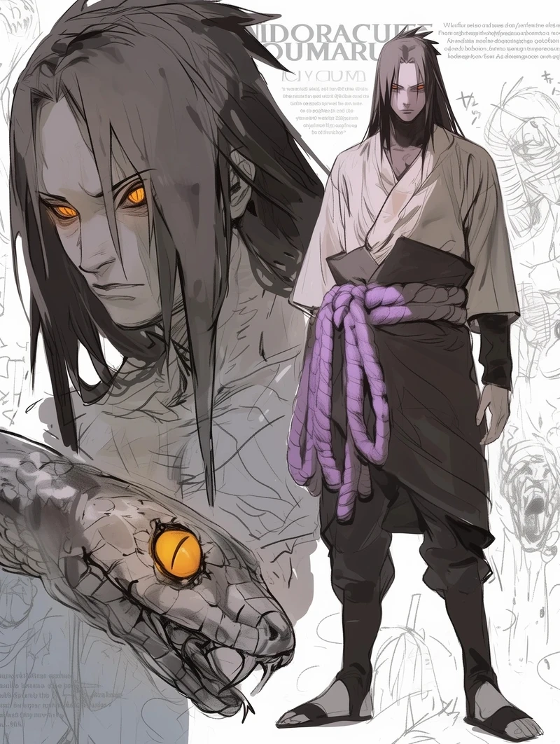 Bộ sưu tập orochimaru art dành cho fan đam mê sáng tạo