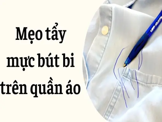 Mẹo tẩy mực bút bi trên quần áo không cần hóa chất