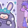 Tuyển chọn avatar tím cute làm ảnh đại diện siêu dễ thương 2026