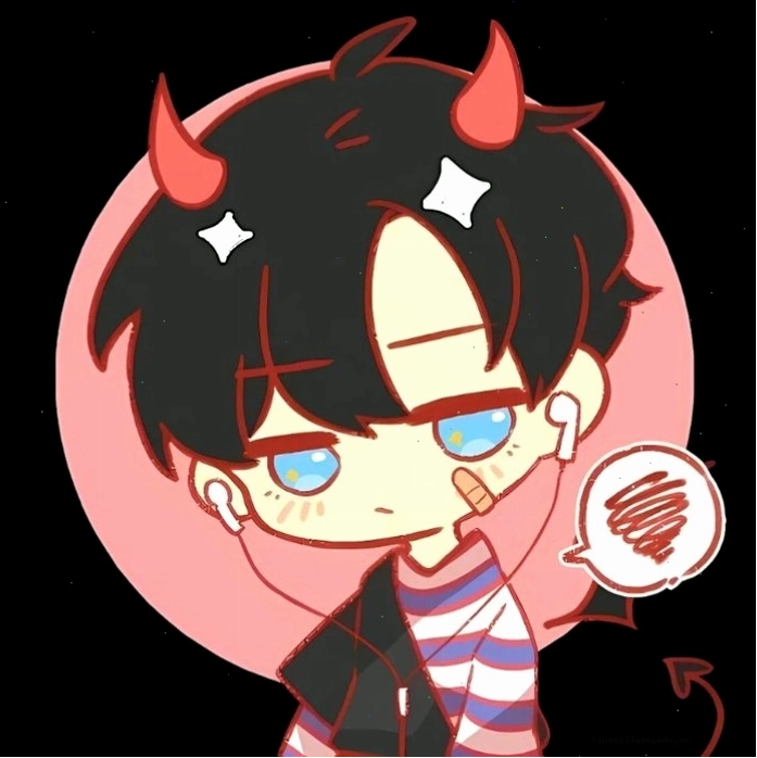 Ảnh ác quỷ anime chibi dễ thương và ngộ nghĩnh