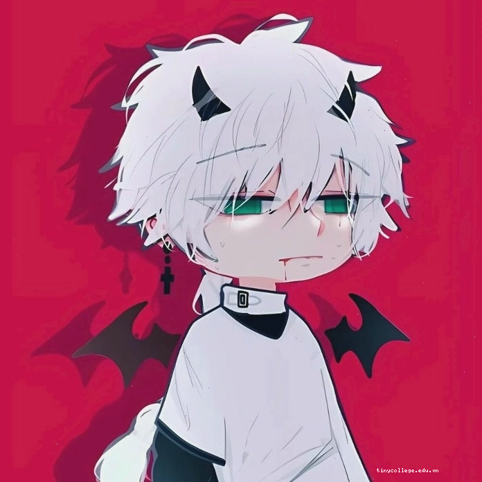 Ảnh ác quỷ anime chibi dễ thương với biểu cảm ngọt ngào