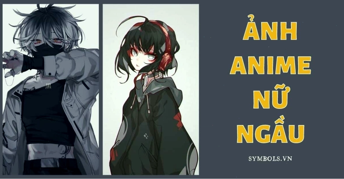 Ảnh anime nữ ngầu với ánh mắt đầy kiêu hãnh