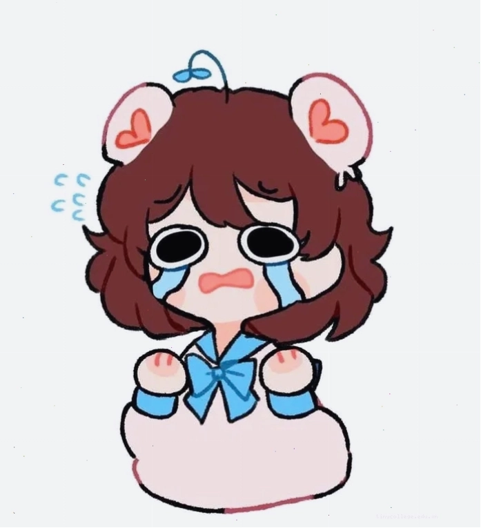 Ảnh Simmy chibi với biểu cảm đáng yêu, đôi mắt to tròn long lanh