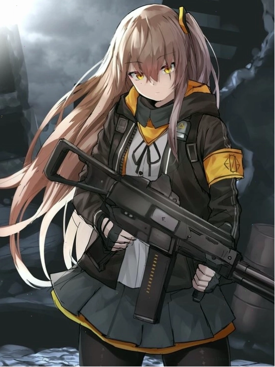 Anime girl lạnh lùng với biểu cảm gương mặt trầm tư