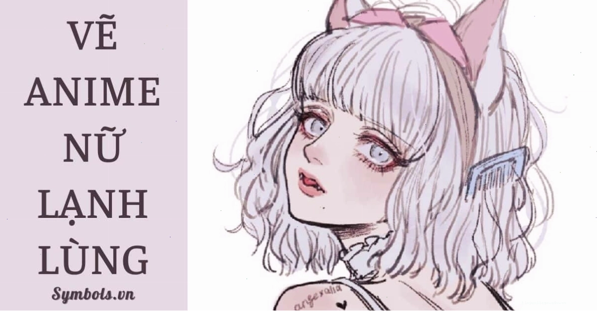 Anime nữ lạnh lùng được vẽ tay tinh xảo