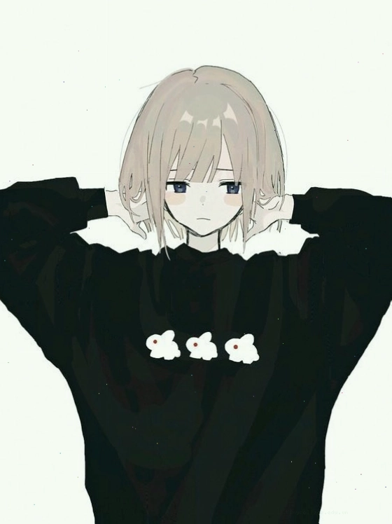 Avatar anime nữ dễ thương với hiệu ứng phát sáng nhẹ nhàng
