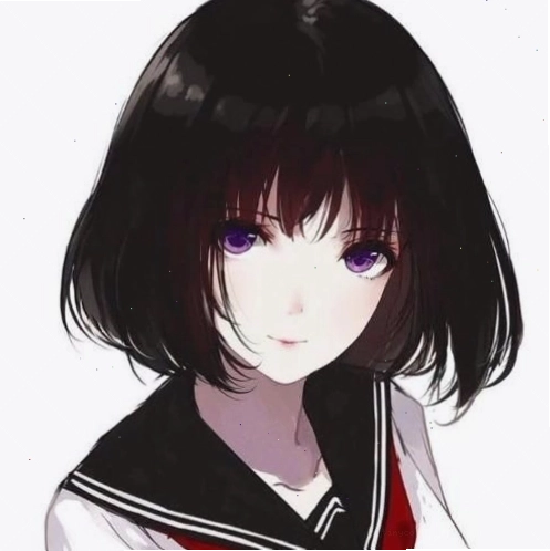 Avatar anime nữ phát sáng với phong cách anime manga