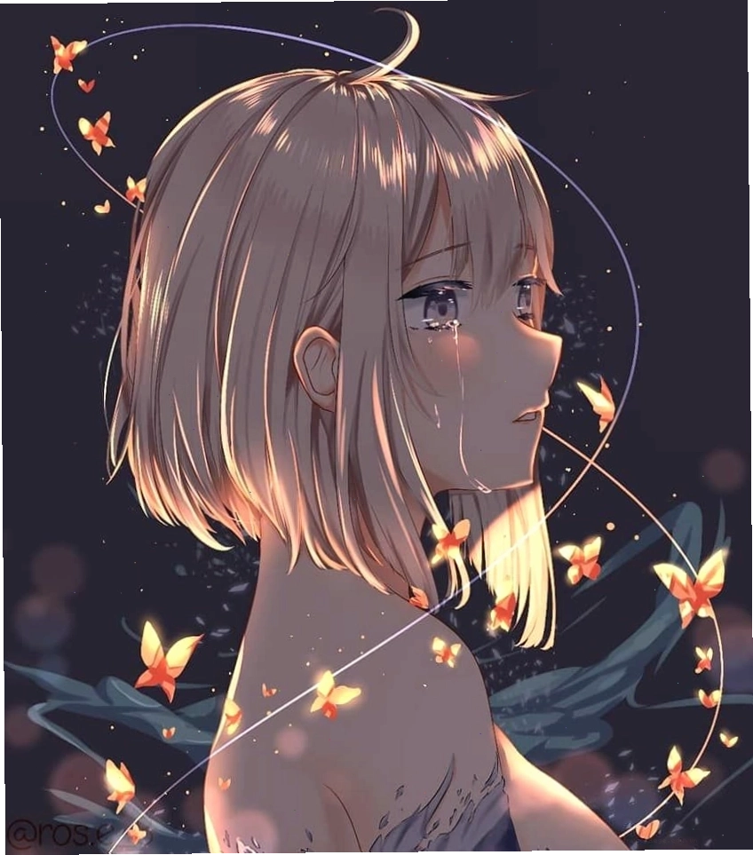 Avatar anime nữ phát sáng với phong cách hiện đại